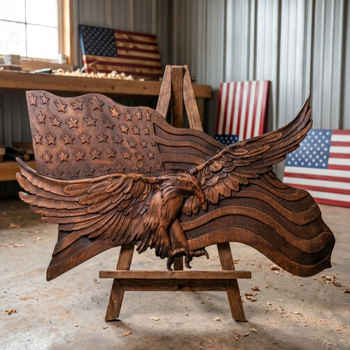 Wings of Freedom – Handcrafted Wooden Art