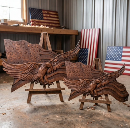 Wings of Freedom – Handcrafted Wooden Art