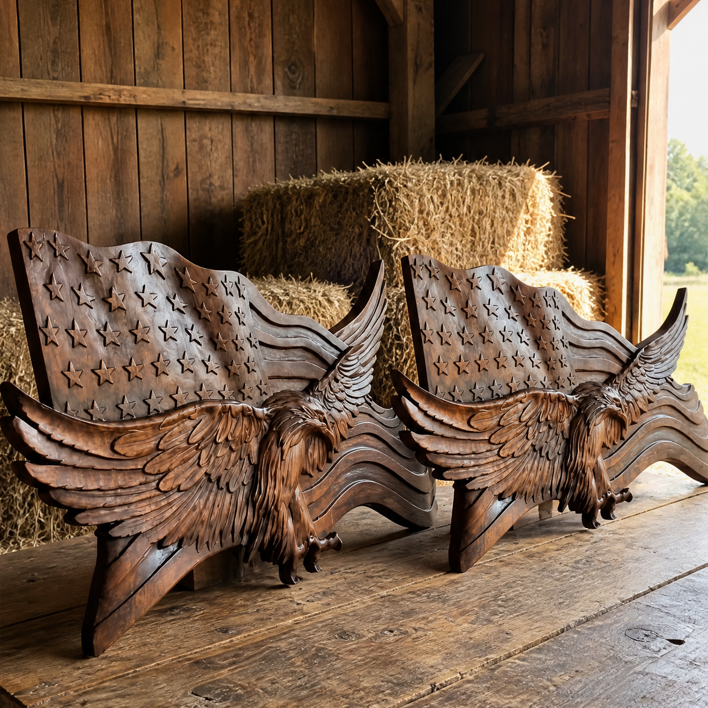 Wings of Freedom" – Handcrafted Wooden Art