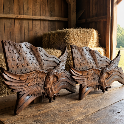 Wings of Freedom" – Handcrafted Wooden Art