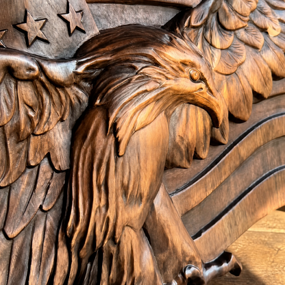 Wings of Freedom" – Handcrafted Wooden Art