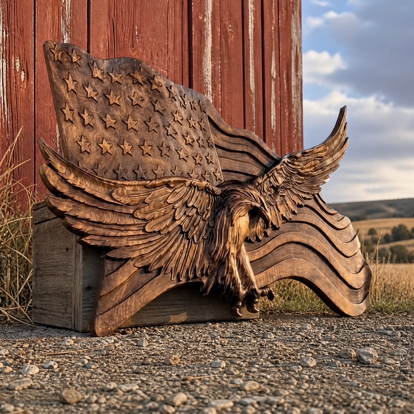 Wings of Freedom – Handcrafted Wooden Art